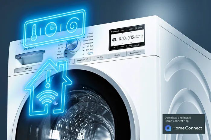 לוח בקרה דיגיטלי במכונת כביסה Siemens WG56H209IL עם תכנית מהירה varioSpeed מכונת כביסה עם לוח בקרה דיגיטלי
