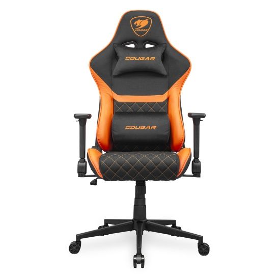 כיסא גיימינג מקצועי COUGAR Armor One V2 Fabric Gold במבט קדמי יוקרתי