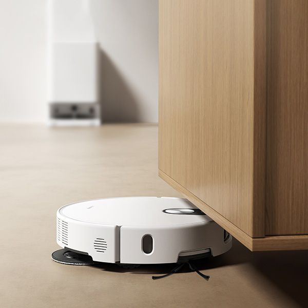רדאר dToF נשלף לניקוי אזורים נמוכים Xiaomi Robot Vacuum 5 מנקה מתחת לרהיטים באמצעות רדאר dToF נשלף