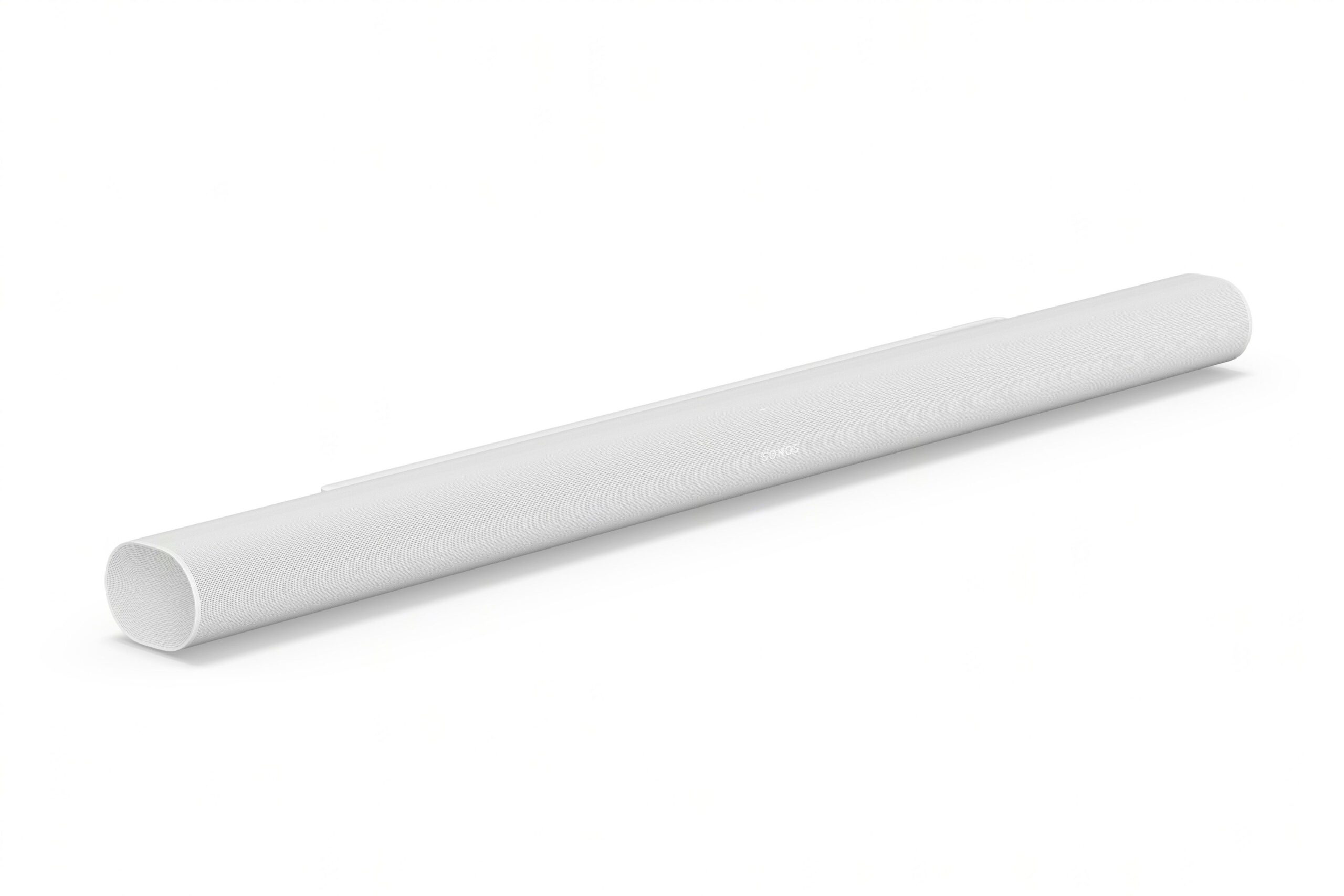 Sonos Arc Ultra White מבט צד בעיצוב לבן