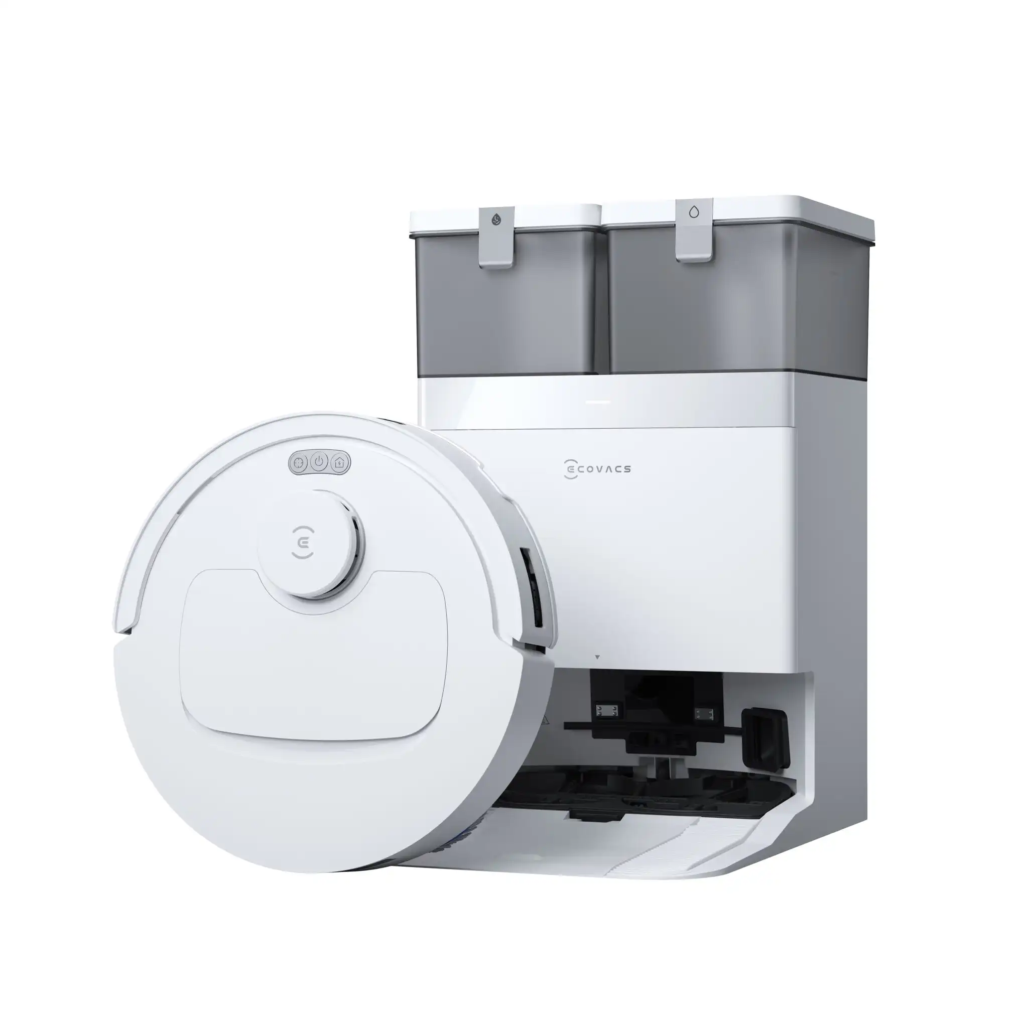 שואב אבק רובוטי ECOVACS DEEBOT T30C לבן עם תחנת OMNI