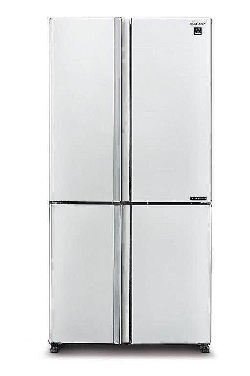 SHARP SJ-9260W מקרר 4 דלתות SHARP SJ-9260W בצבע לבן עם מקפיא תחתון