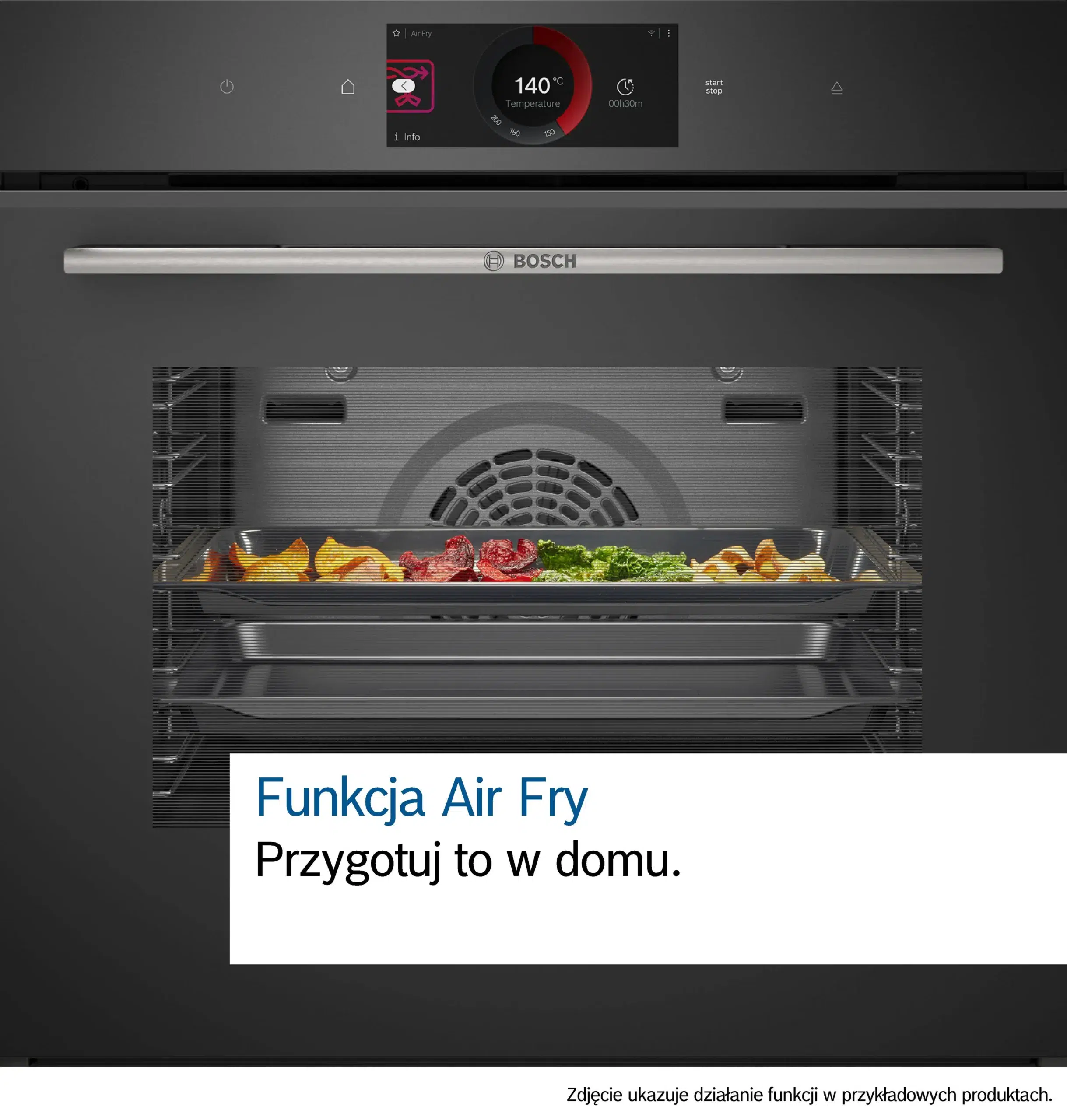 Air Fry בתנור Bosch HBG732BB1