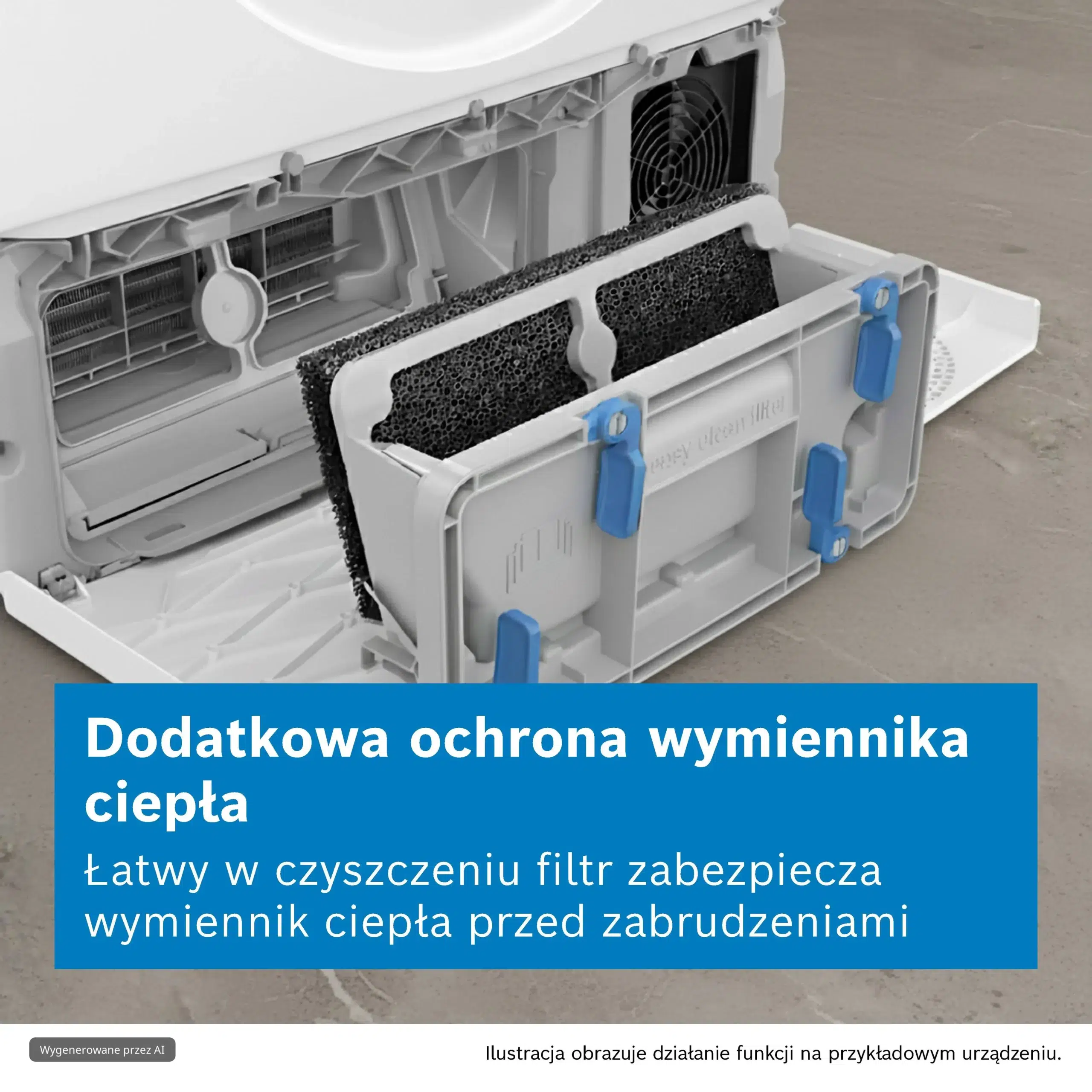 מסנן EasyClean להגנת מחליף החום במייבש Bosch
