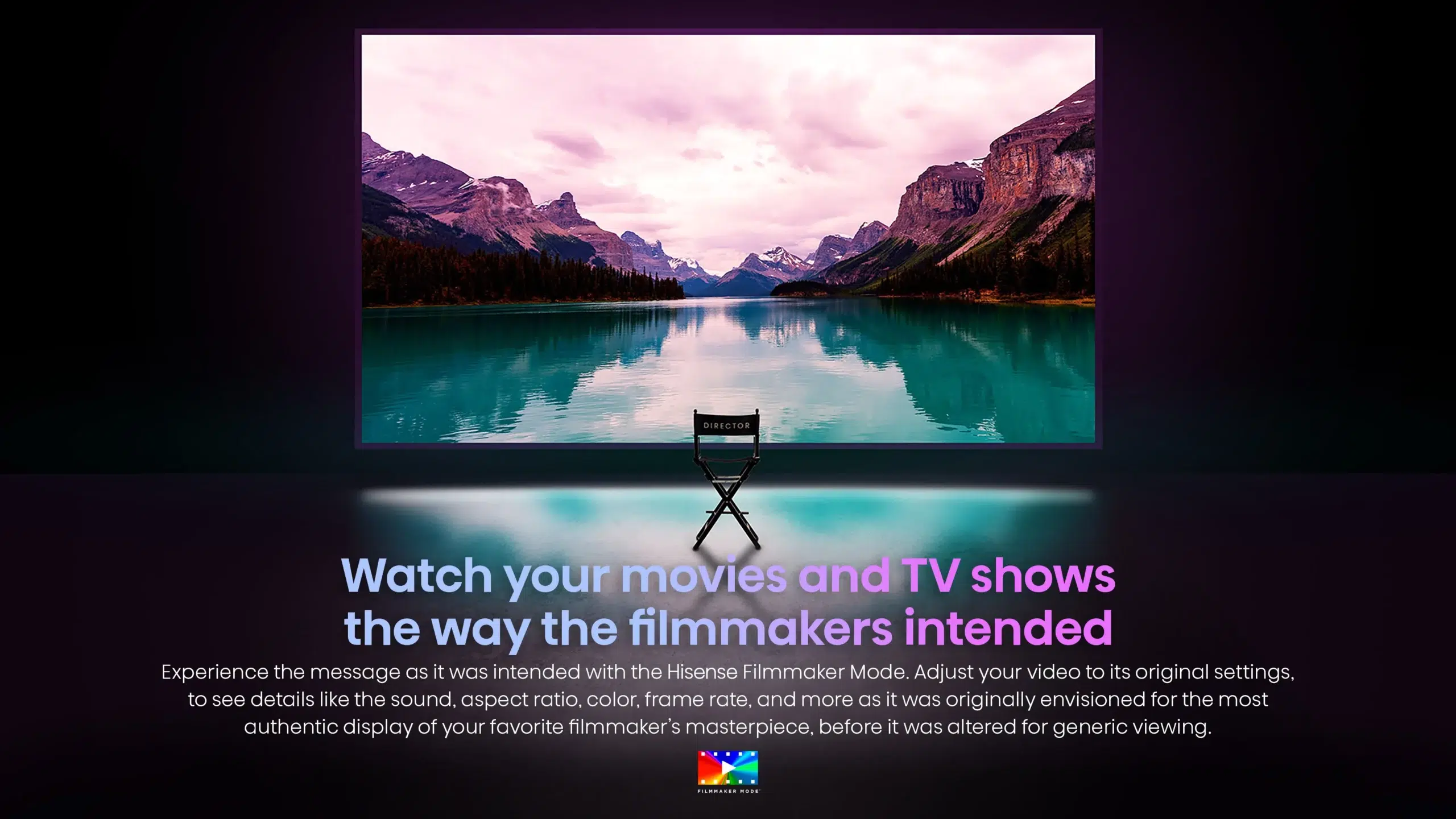 טלוויזיה חכמה HISENSE 100U7KQ Mini LED 4K - חוויית צפייה מותאמת אישית בתמונה זו רואים את טלוויזיית HISENSE 100U7KQ Mini LED 4K, המציעה מגוון מאפייני עיבוד תמונה נוספים המאפשרים לכם להתאים את חוויית הצפייה לצרכים ולרצונות שלכם.