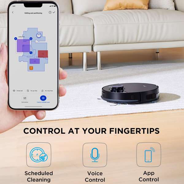 ניקוי רטוב חכם עם Midea M7 EVO Midea M7 EVO לניקוי רטוב עם מיכל מים אלקטרוני