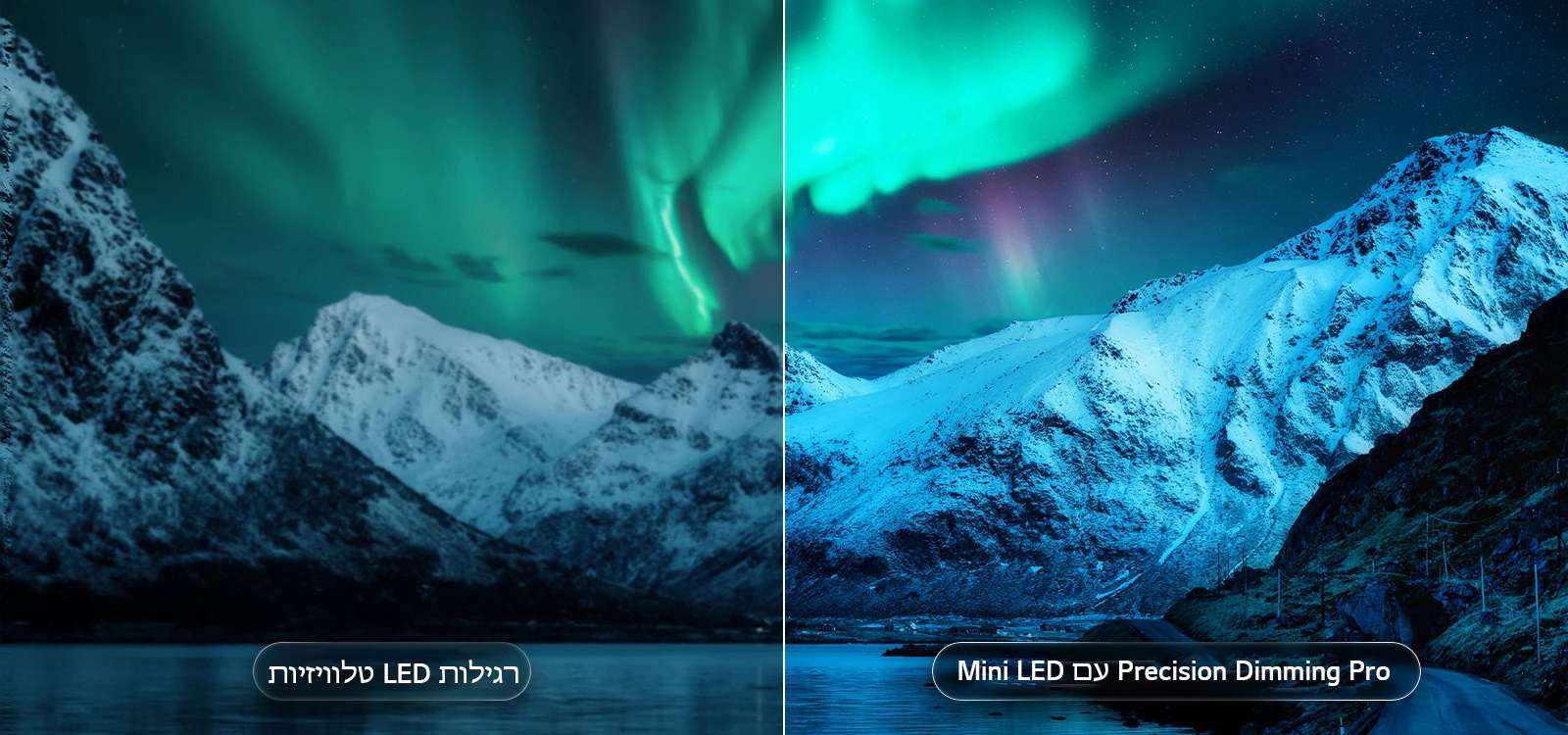 Mini LED עם Precision Dimming Pro בטלוויזיית LG QNED evo