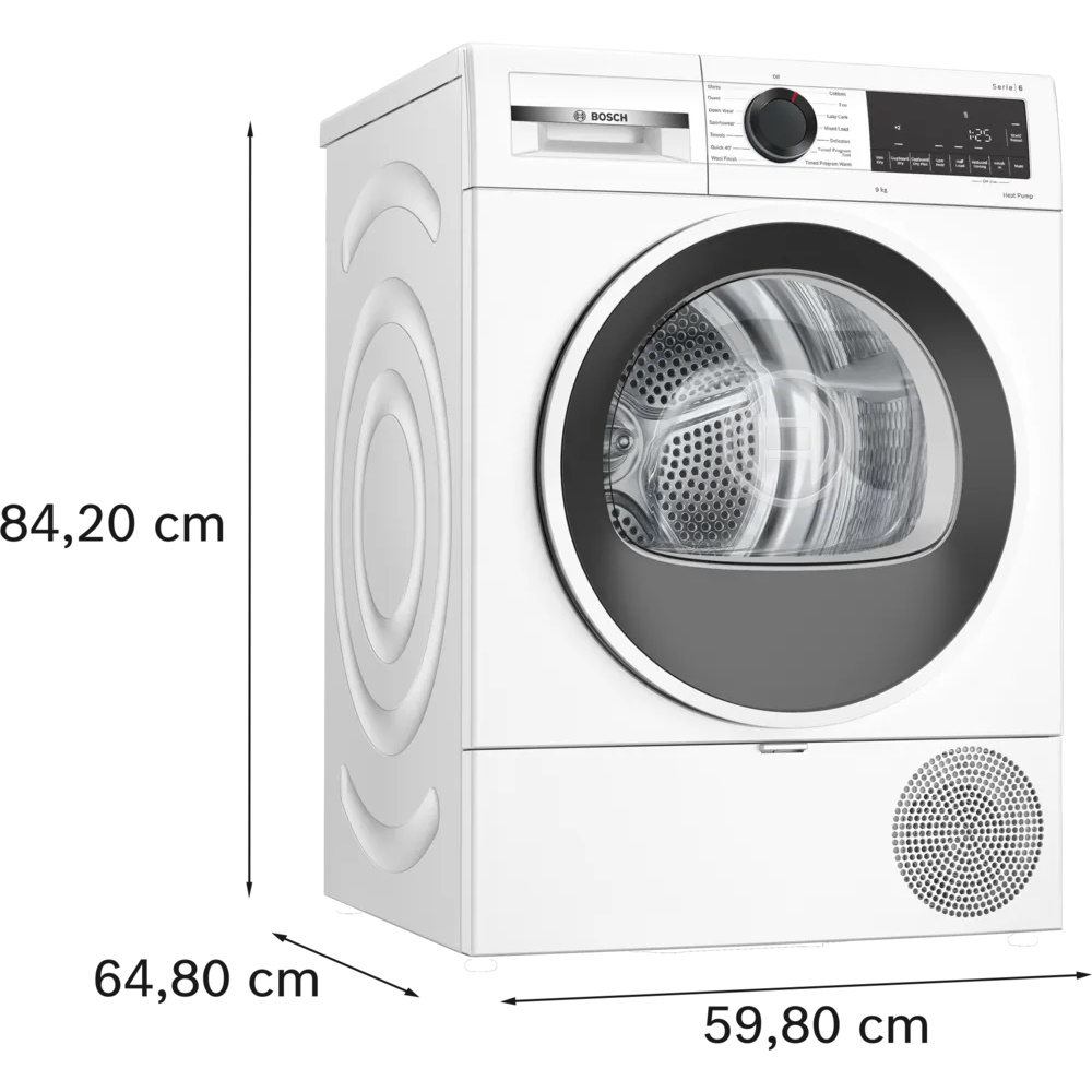 Sensitive Drying System Bosch WQG2328IL תוף Sensitive Drying System במייבש Bosch WQG2328IL