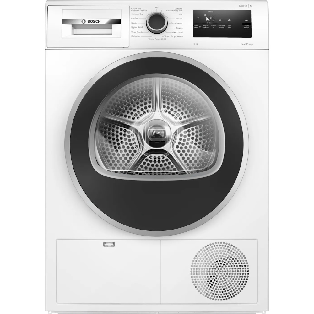 Bosch WTH85225 Serie 4 – מייבש כביסה 8 ק"ג Heat Pump מייבש כביסה Bosch WTH85225 Serie 4 עם משאבת חום 8 ק"ג