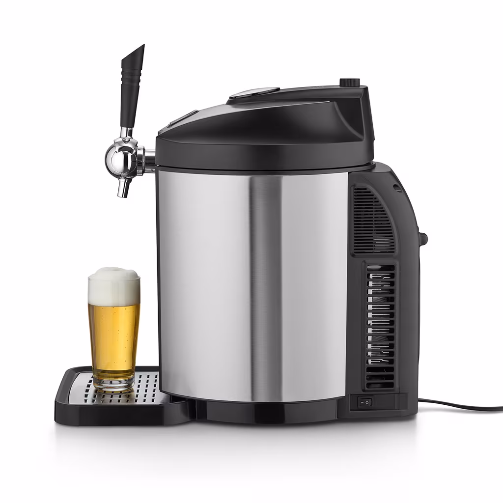 מבט צד על מערכת המזיגה CASO BeerMaster