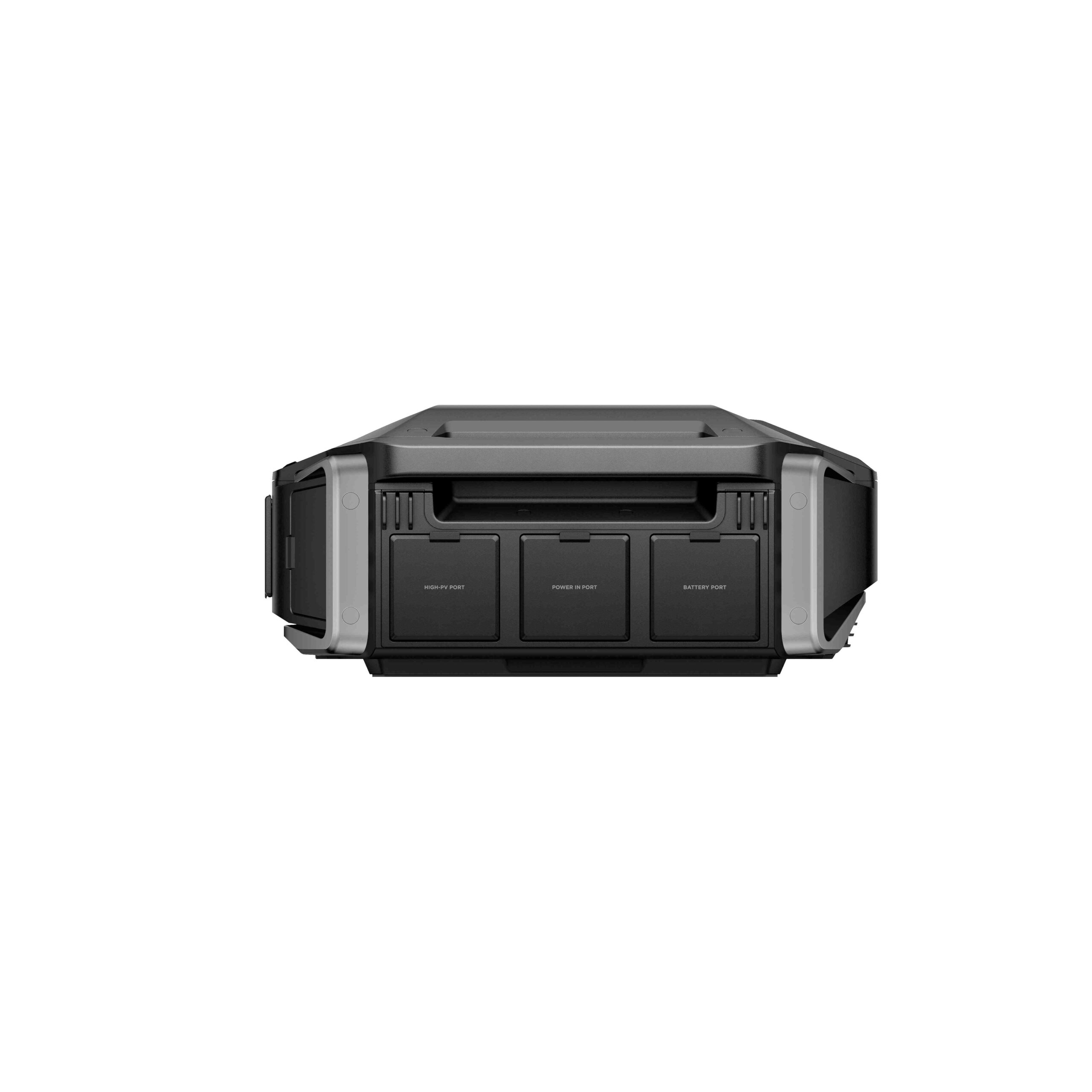 חיבורי הצד של ממיר EcoFlow DELTA Pro Ultra לטעינה וליציאות חשמל