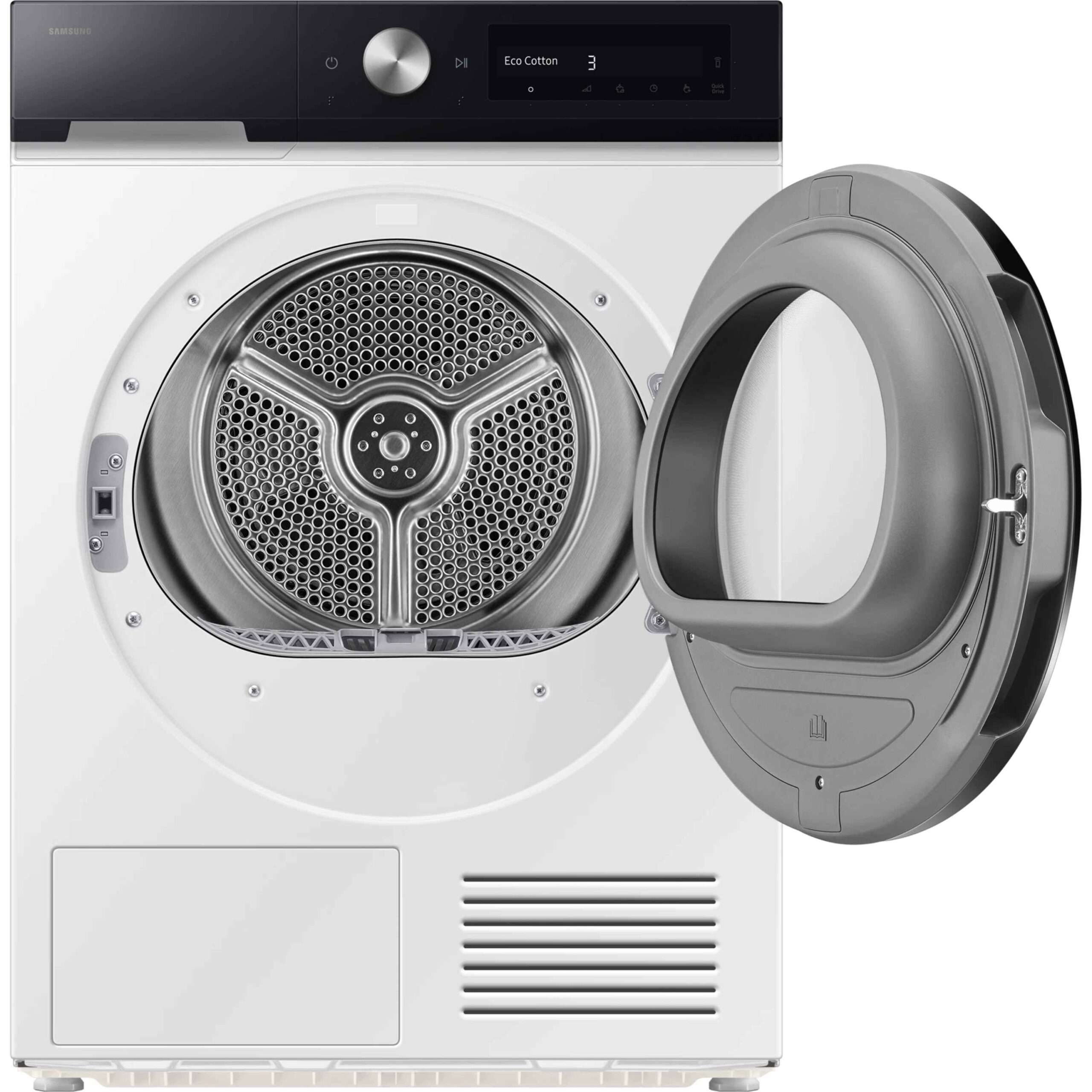 Samsung DV90DB7845GE דלת פתוחה ותוף פנימי מייבש כביסה Samsung DV90DB7845GE עם דלת פתוחה