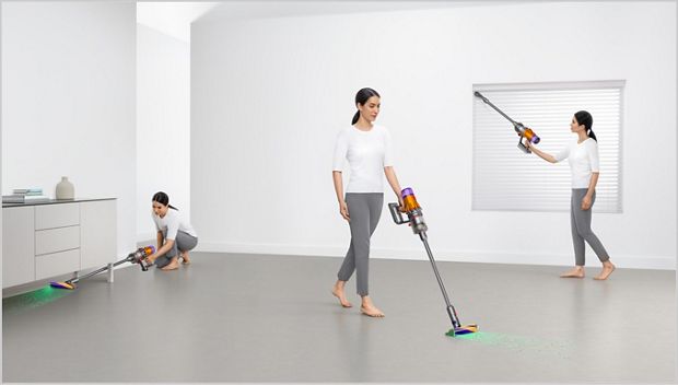 Dyson V12 Detect Slim לניקוי מגוון אזורים בבית