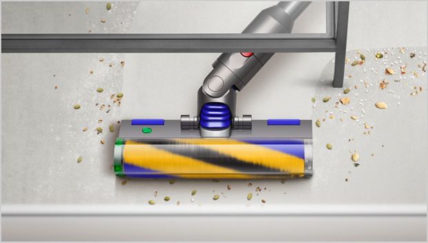 מברשת Fluffy Optic של Dyson V12 Detect Slim לרצפות ופרקטים