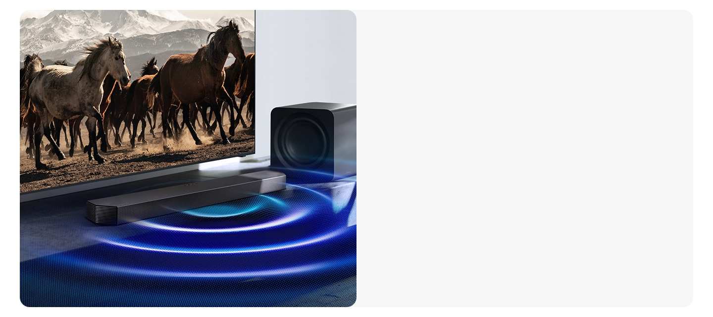 Samsung HW-Q930H סאב וופר אלחוטי קומפקטי סאב וופר אלחוטי קומפקטי של מקרן קול Samsung HW-Q930H לבס עמוק ועשיר