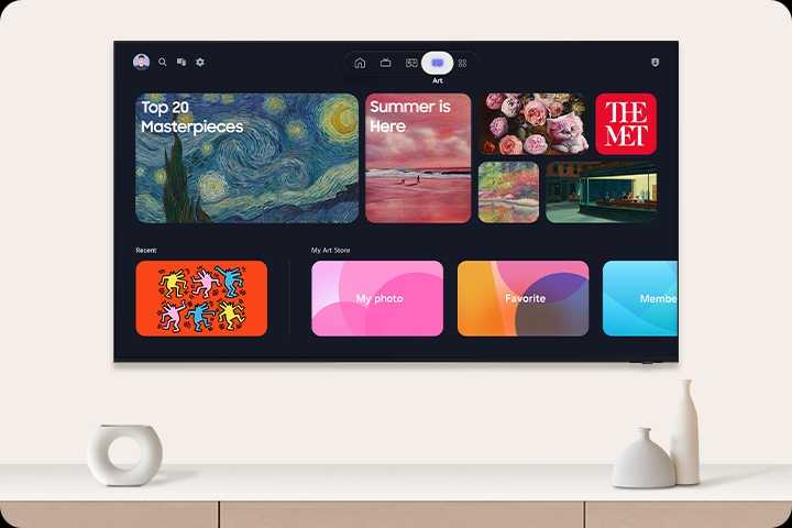 Samsung Art Store בטלוויזיה Samsung QE85QN990H
