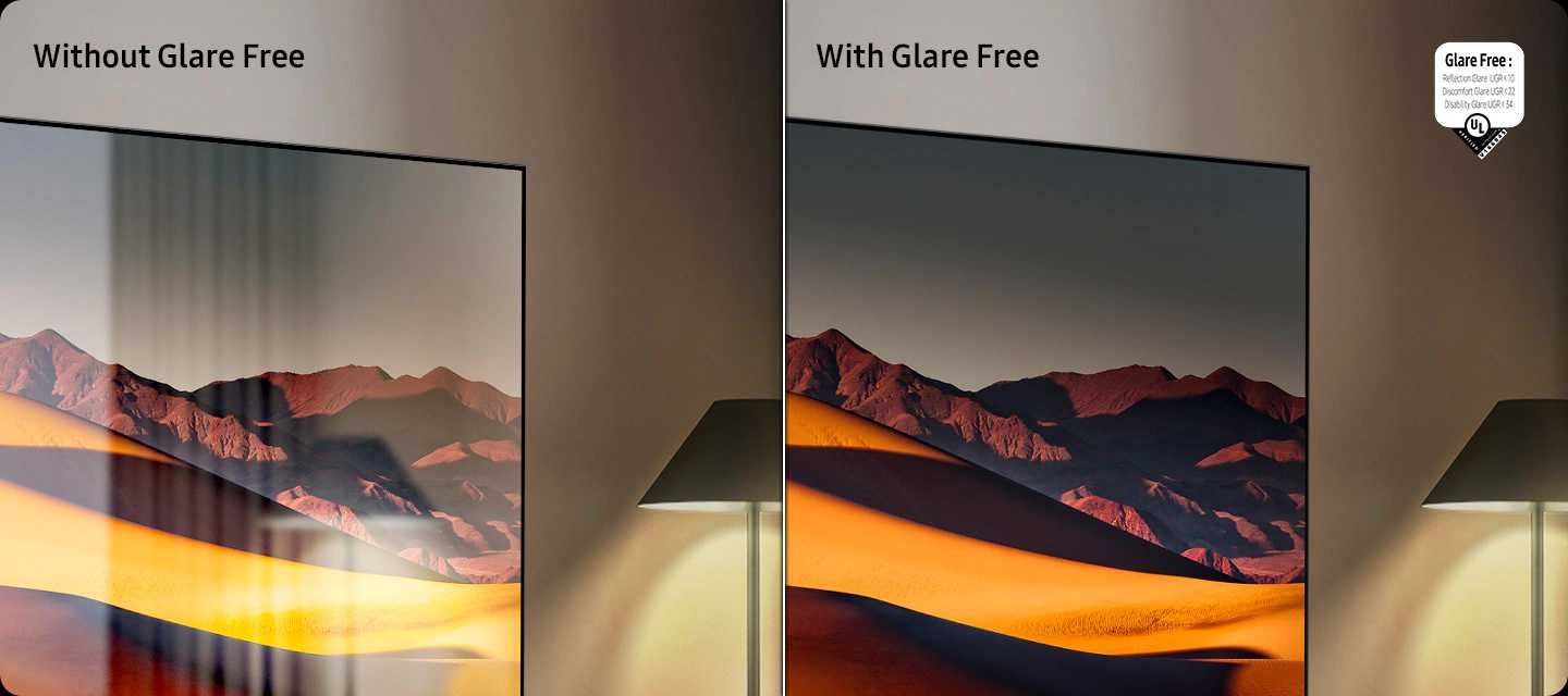 Glare Free Samsung QE85QN990H Glare Free להפחתת השתקפויות במסך Samsung QE85QN990H