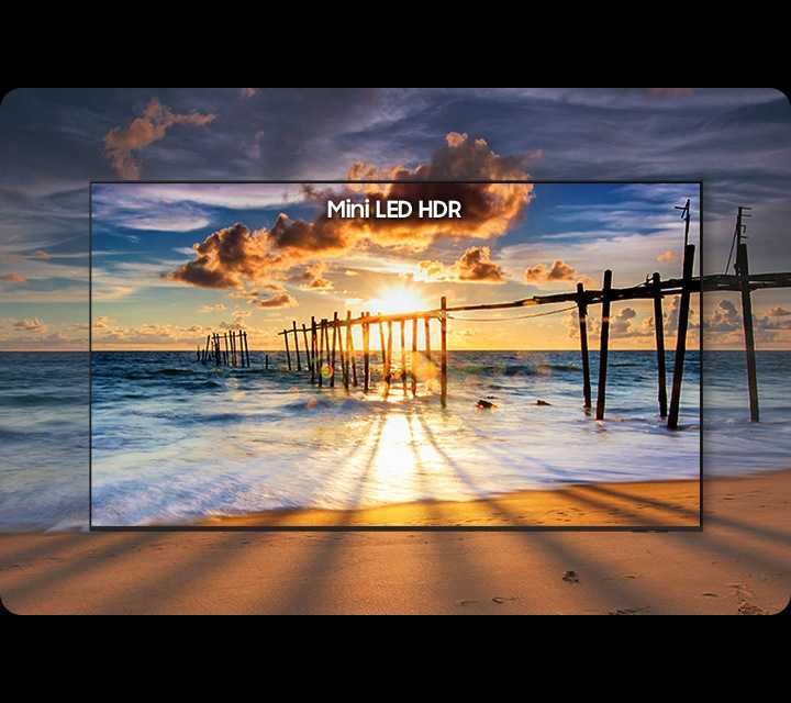 Mini LED HDR בטלוויזיה Samsung UE50M60H