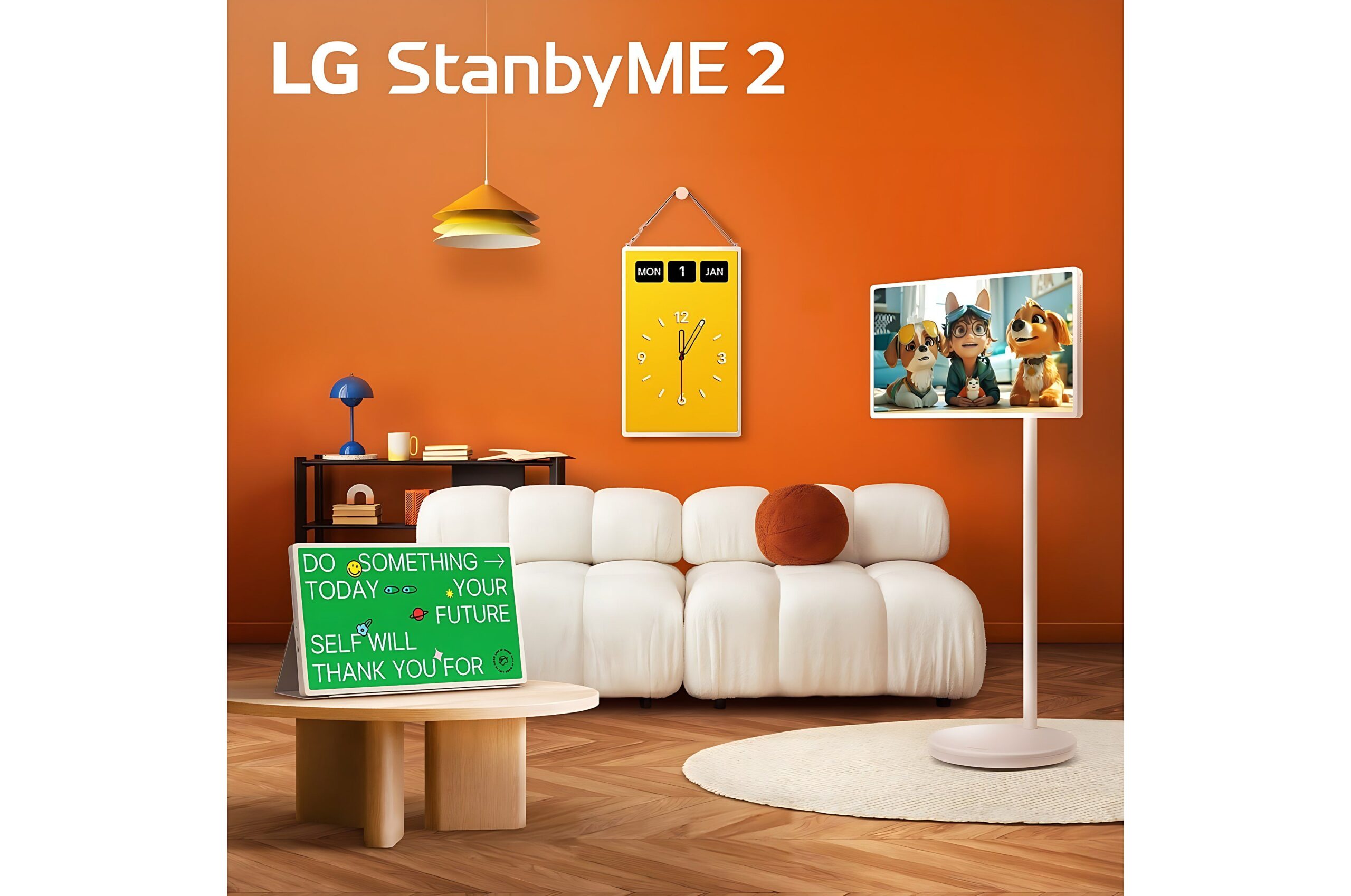 LG StanbyME 2 – פתרון חכם וגמיש למגוון שימושים בבית שימושים שונים במסך LG StanbyME 2 בבית ובחללים שונים