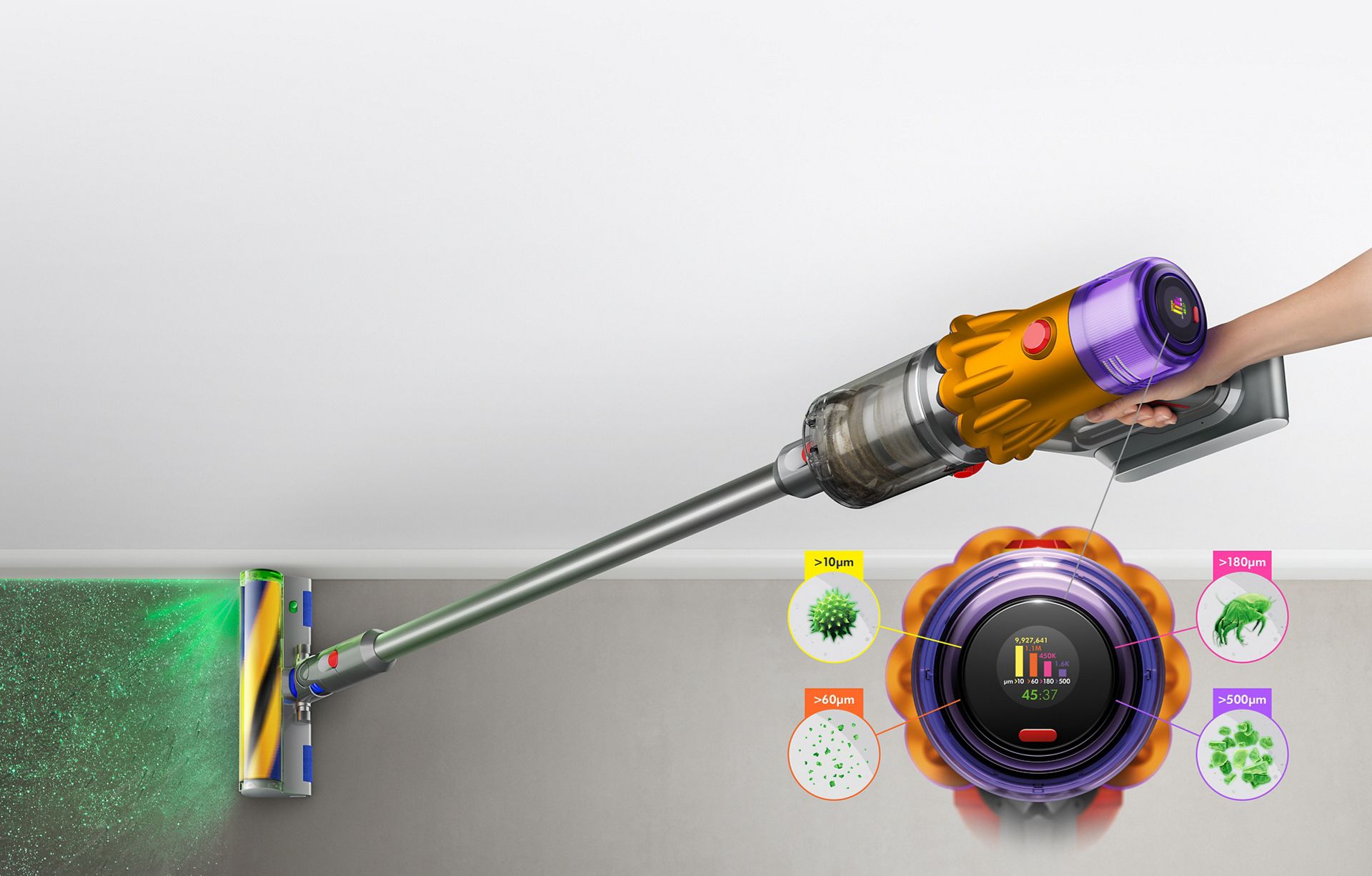 שואב אבק אלחוטי Dyson V12 Detect Slim Absolute SV46