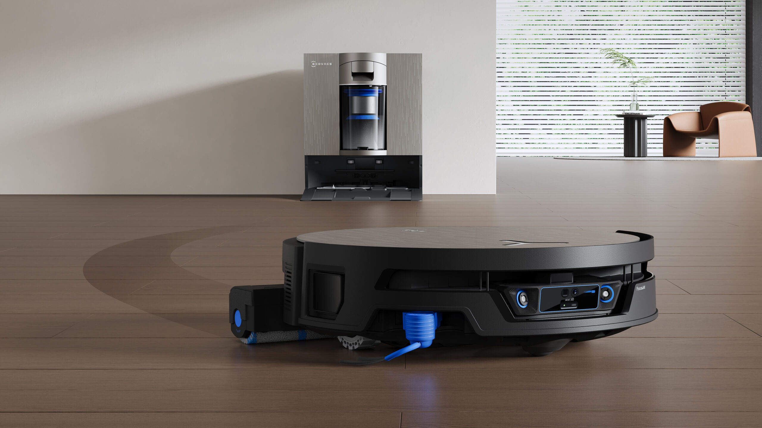 שואב שוטף ECOVACS DEEBOT X12S OmniCyclone עם תחנת עגינה