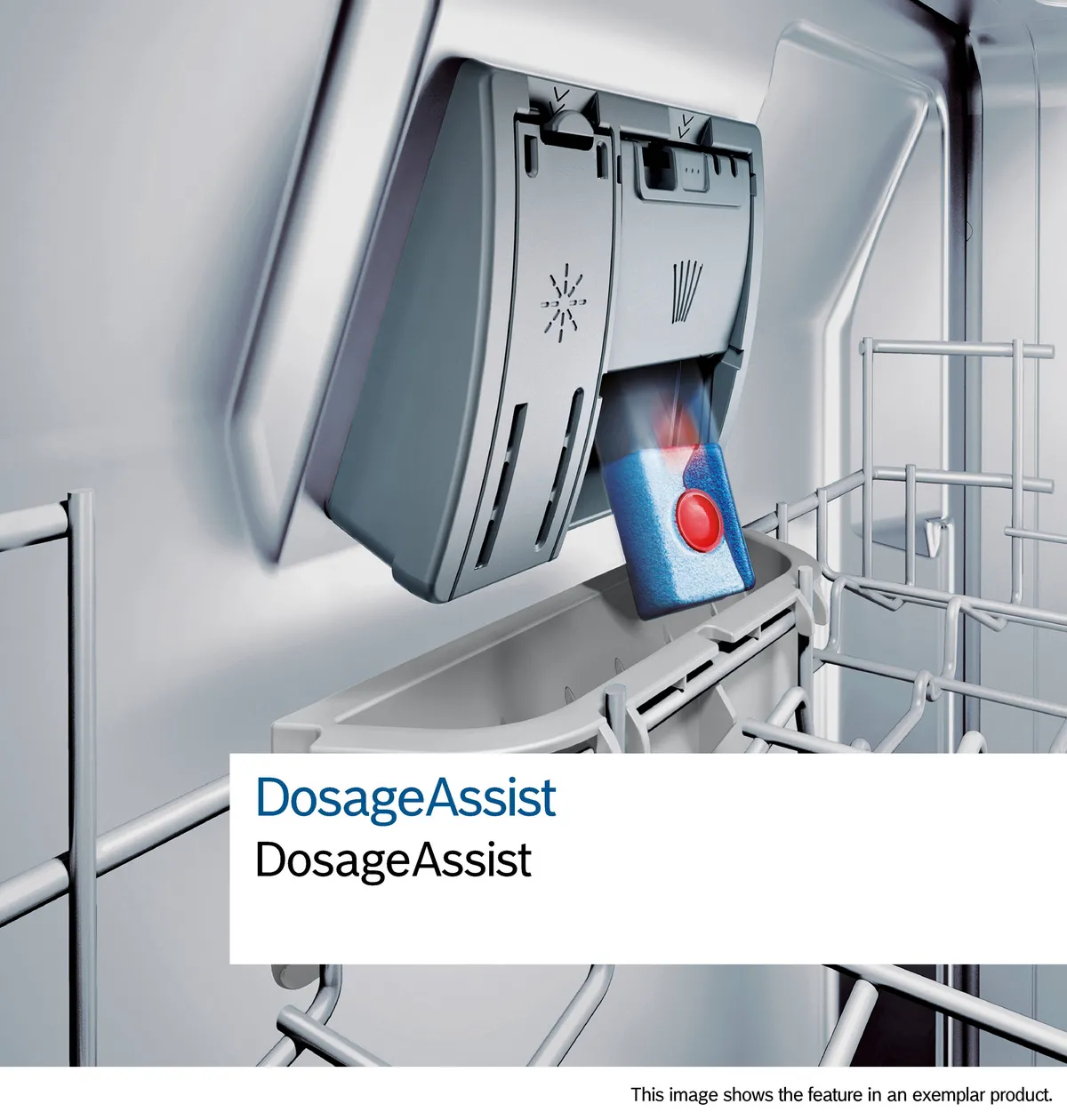 תא חומר ההדחה ומערכת DosageAssist של Bosch