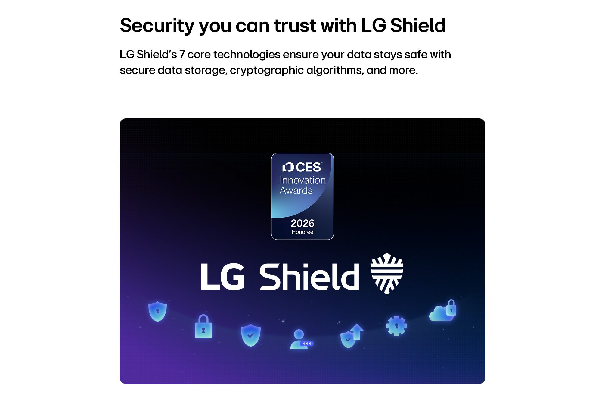 LG Shield ו־webOS 25 LG Shield, שכבת ההגנה של webOS בטלוויזיית LG QNED evo 65QNED93B6A