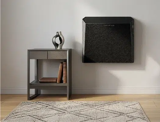 SMARTER XT2000 – הצבת התנור על קיר בחלל מגורים