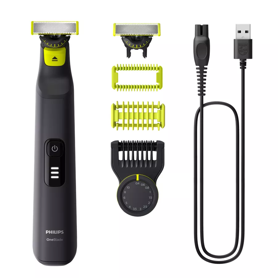 תכולת ערכת Philips OneBlade Pro 360 QP6542/15